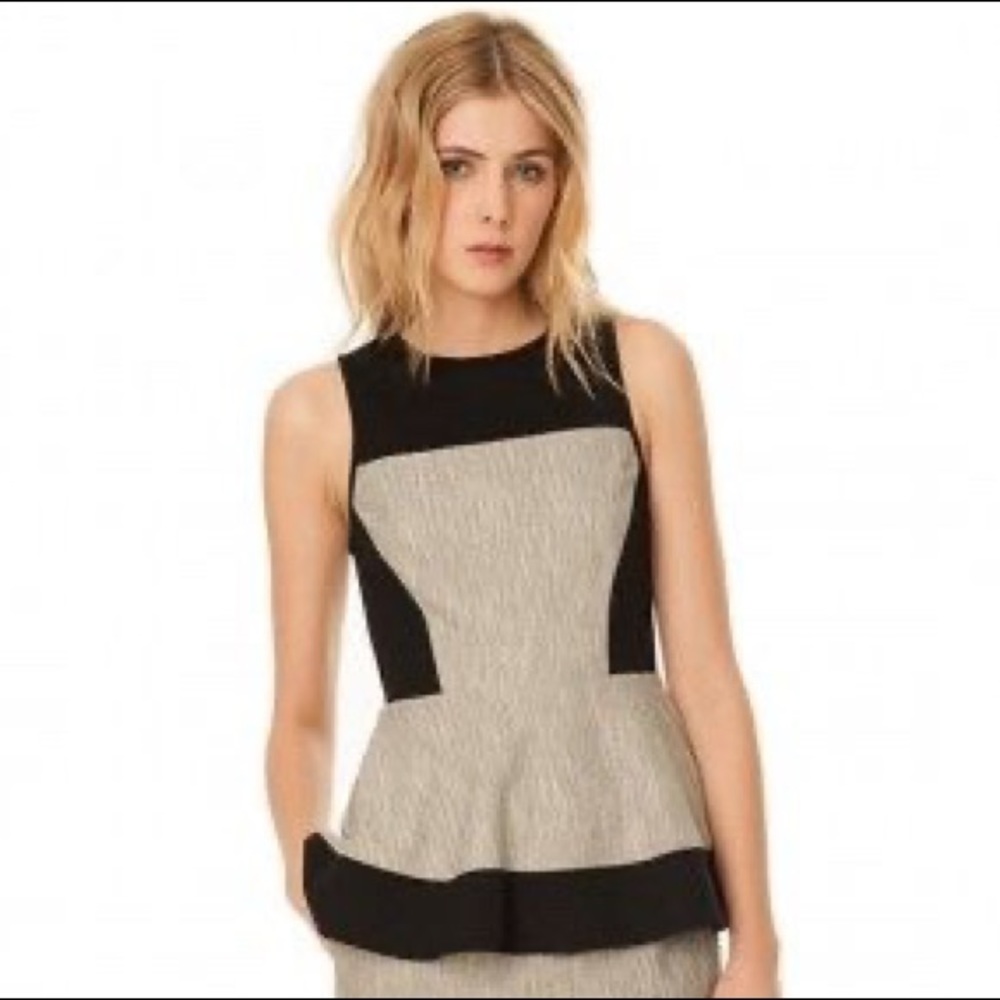 Tibi Daria Peplum Top
